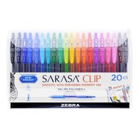 Zebra, Sarasa, Gel, Retractable, 20 Pen, Set
